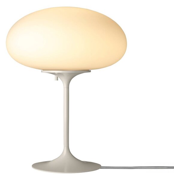 GUBI Gubi Stolová lampa Stemlite, šedá, výška 42 cm, stmievateľné, Hliník / sivá / zinok, Obývacia izba / jedáleň, kov, Dizajn, Stojacie svietidlo