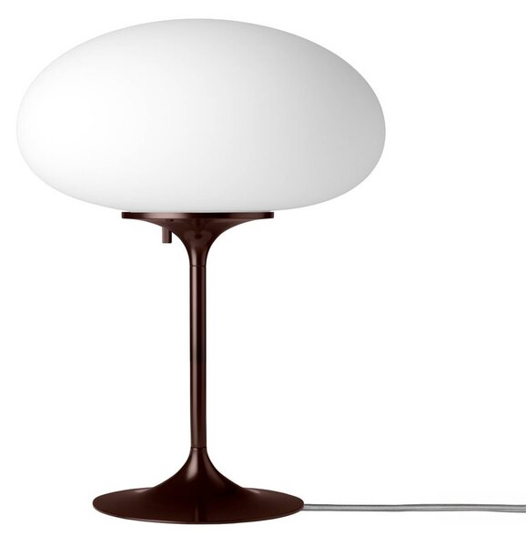 Gubi Stolová lampa Stemlite, čierno-červená, výška 42 cm, stmievateľné, Červená, Obývacia izba / jedáleň, kov, Dizajn, Stojacie svietidlo