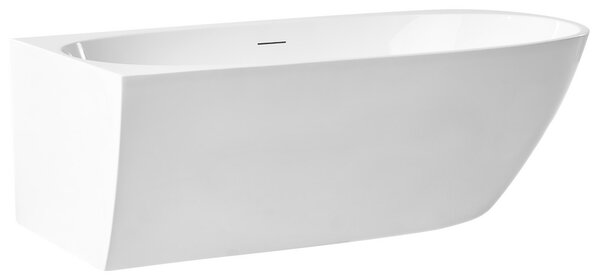 Pravá rohová vaňa lesklá biela akrylová 170 x 80 cm klasická povrchová úprava moderný štýl kúpeľňa
