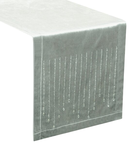 OBRUS ROYAL 3 35X220 CM STRIEBORNÝ