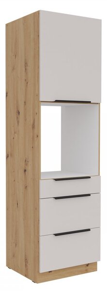 Mirjan24 Vysoká kuchynská skrinka pod rúru so zásuvkami Solea 60 DPS-210 3S 1F, Farby: dub artisan / kašmír 5903211473227