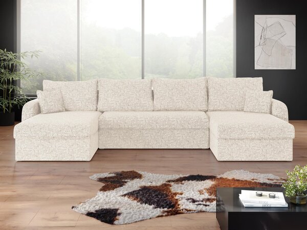 Mirjan24 Rohová rozkladacia sedačka Dalmir U Lux, Dostupné poťahy: Bella 05 5903211493201