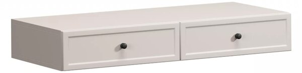 Závesný toaletný stolík Lorini 100 cm - kašmírová / čierne úchytky G