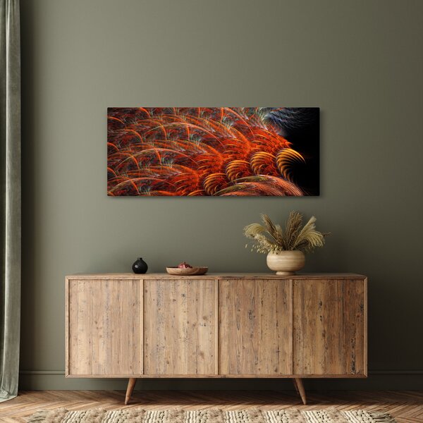 Obraz - Abstraktná imitácia peria (120x50 cm)