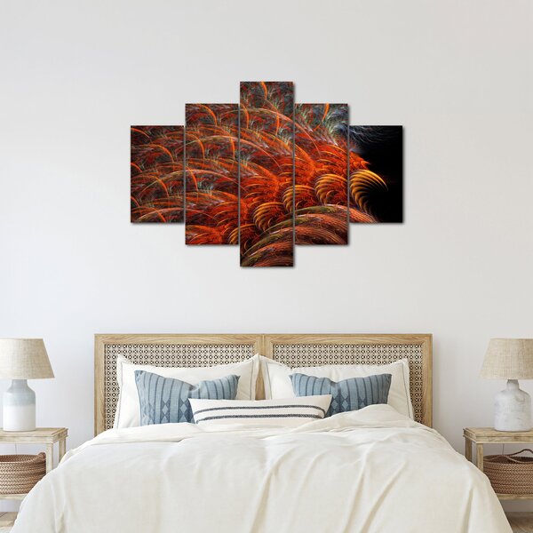 Obraz - Abstraktná imitácia peria (150x105 cm)