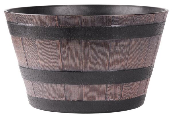 Kvetináč Strend Pro Woodeff, 39x28 cm, teak, truhlík, efekt dreva