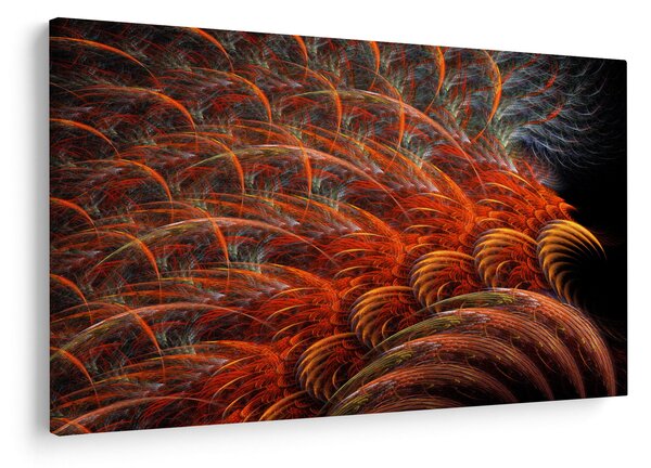 Obraz - Abstraktná imitácia peria (90x60 cm)