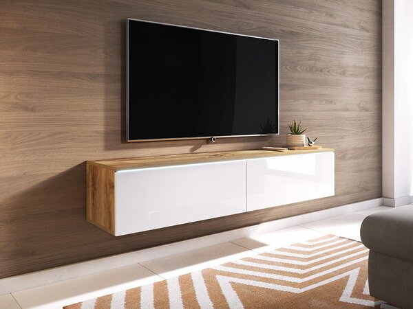 Mirjan24 TV skrinka Dlone 140, Farby: wotan, Osvetlenie: osvetlenie LED biele 5902928341577