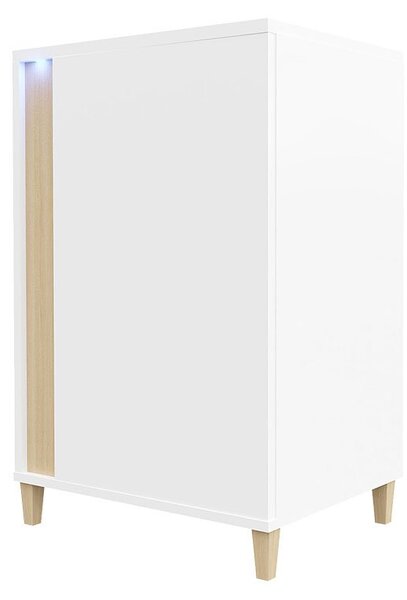 Mirjan24 Skrinka Anrok 50 L AR01, Farby: biela / biely lesk 5902928392449