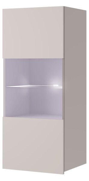 Mirjan24 Závesná vitrína Bralani BR05, Farby: orech warmia, Osvetlenie: osvetlenie LED modré 5903211481024