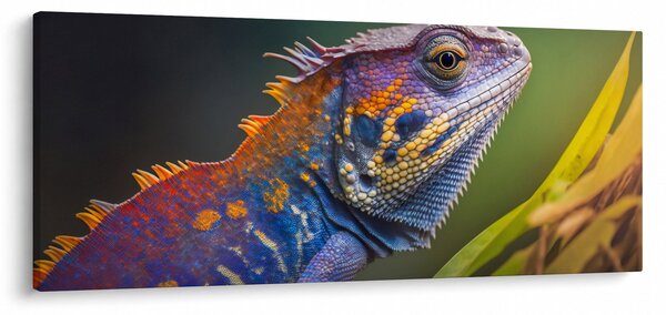 Obraz - Sfarbený leguán (120x50 cm)