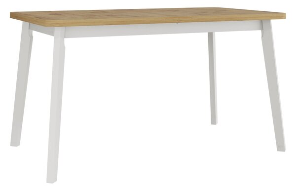 Mirjan24 Stôl Harry 80 x 140/180 VI, Morenie: dub artisan L, Farby nožičiek: biela 5903211234880