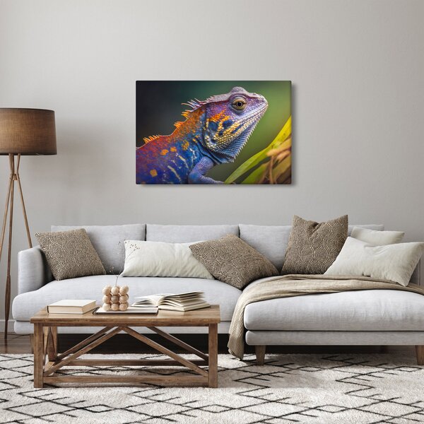 Obraz - Sfarbený leguán (90x60 cm)