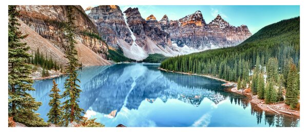 Obraz - Moraine lake (120x50 cm)