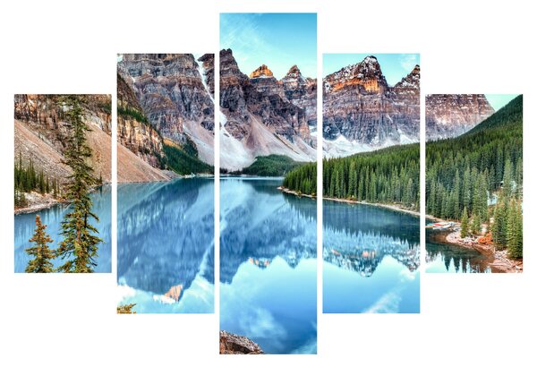 Obraz - Moraine lake (150x105 cm)