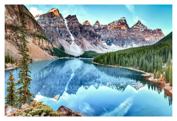 Obraz - Moraine lake (90x60 cm)