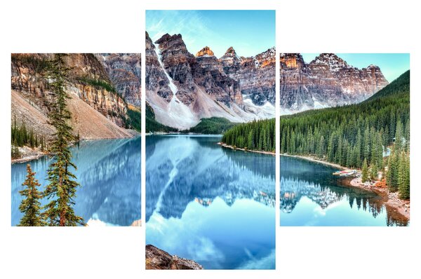 Obraz - Moraine lake (90x60 cm)