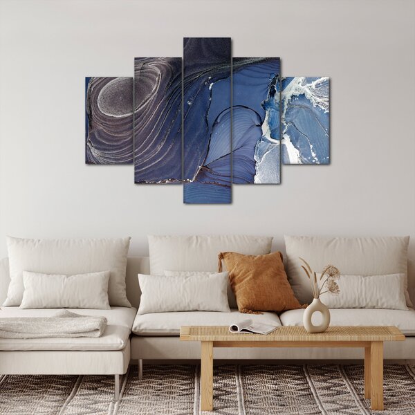 Obraz - Mramorovaný atrament (150x105 cm)