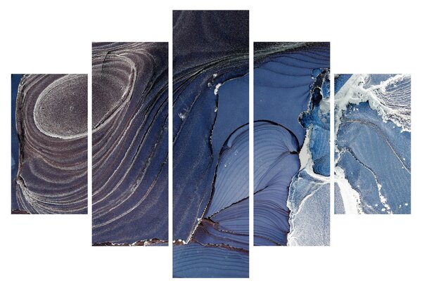 Obraz - Mramorovaný atrament (150x105 cm)