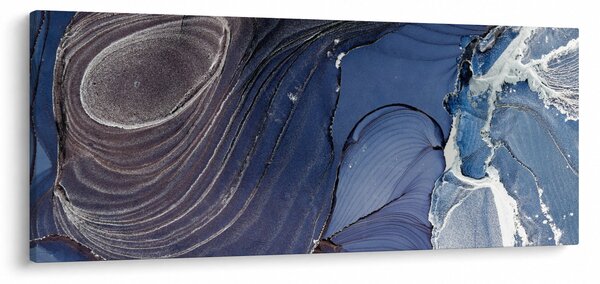 Obraz - Mramorovaný atrament (120x50 cm)