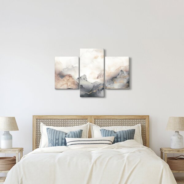 Obraz - Abstrakcia hôr s textúrou mramoru (90x60 cm)