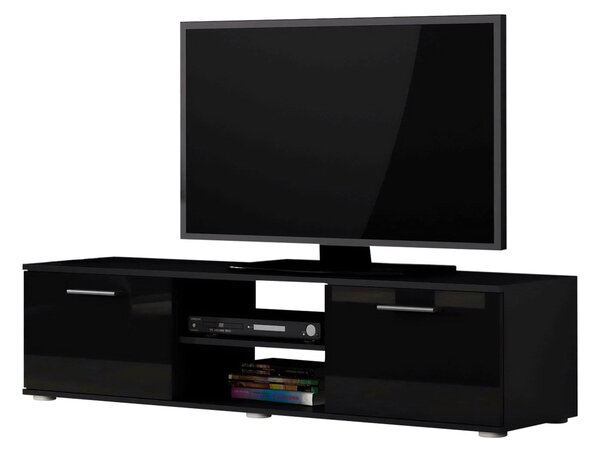 Mirjan24 TV stolík 140 Boho B4, Farby: čierny / čierny lesk 5902928098174