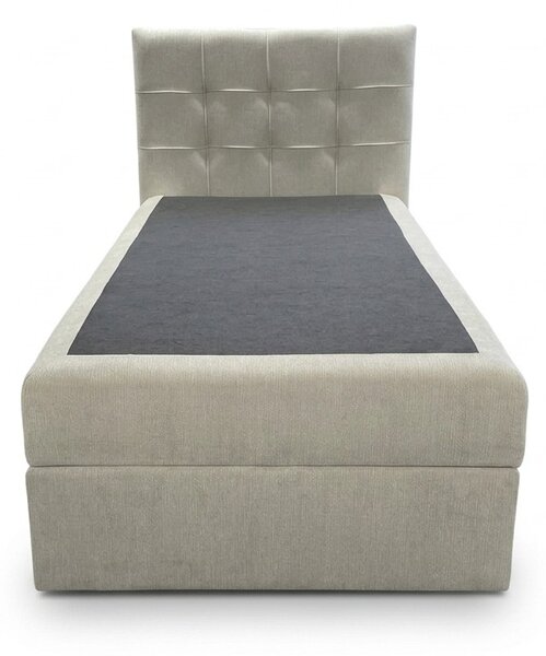 Čalúnená posteľ boxspring DIRELIS VIBE 90x200 cm krémová Matrac: Matrac Bonell pružinový