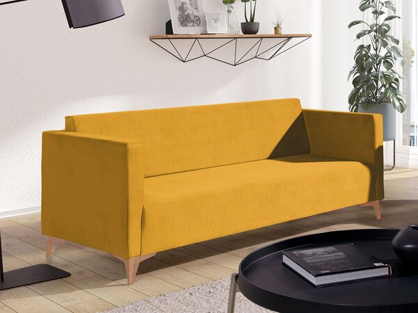Mirjan24 Pohovka Denim 3, Dostupné poťahy: Solo 251, Farby nožičiek: čierny lesk 5902928257816