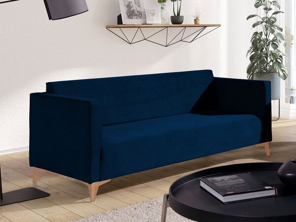 Mirjan24 Pohovka Denim 3, Dostupné poťahy: Solo 251, Farby nožičiek: čierny lesk 5902928257816