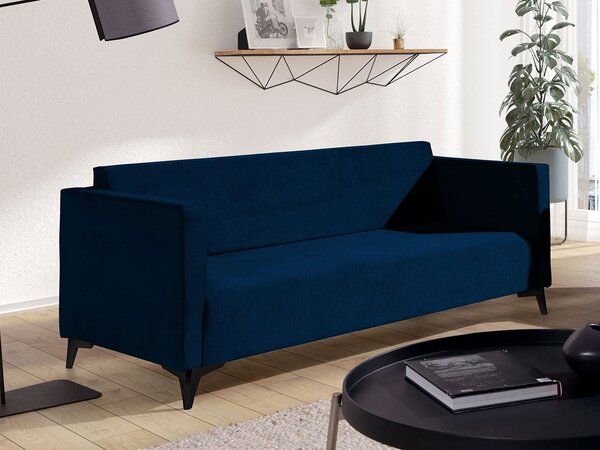 Mirjan24 Pohovka Denim 3, Dostupné poťahy: Solo 251, Farby nožičiek: čierny lesk 5902928257816