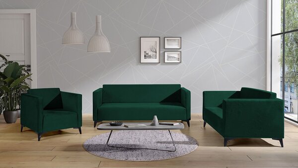 Mirjan24 Sedacia súprava Denim 3+2+1, Dostupné poťahy: Solo 251, Farby nožičiek: dub 5902928353211