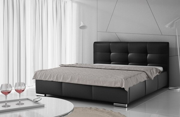 Mirjan24 Posteľ Landron, Rozmer postele: 140x200, Dostupné poťahy: ekokoža Soft 010 5903211153976