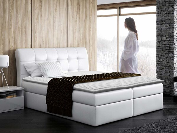 Mirjan24 Kontinentálna posteľ Limbo, Rozmer postele: 120x200, Dostupné poťahy: ekokoža Soft 029 (sivá) 5902928405323