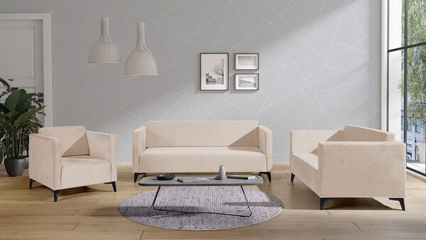 Mirjan24 Sedacia súprava Denim 3+2+1, Dostupné poťahy: Solo 251, Farby nožičiek: dub 5902928353211