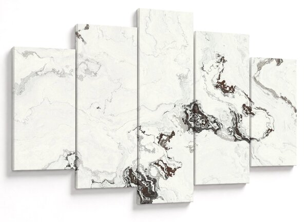 Obraz - Biely mramor (150x105 cm)