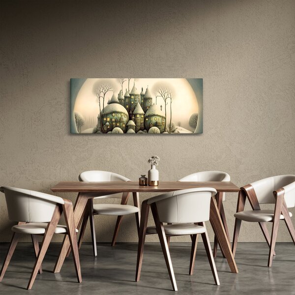 Obraz - Rozprávkové chalúpky (120x50 cm)