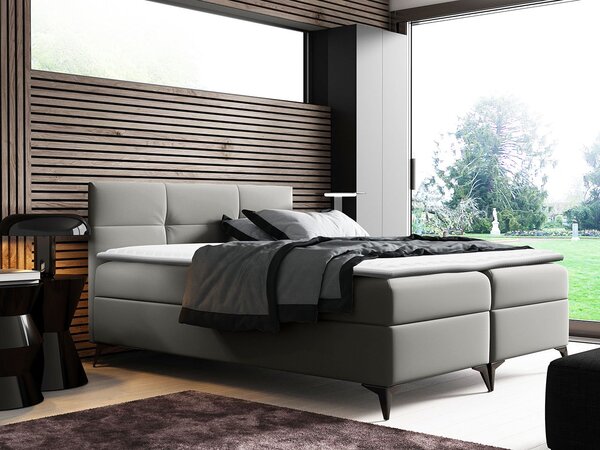 Mirjan24 Kontinentálna posteľ Durian, Rozmer postele: 120x200, Dostupné poťahy: ekokoža Soft 017 (biela) 5902928343908