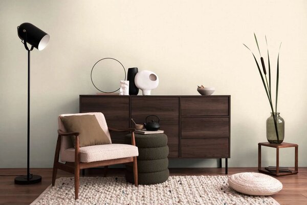 A.S. Création | Vliesová tapeta na stenu COSMO Living 79065-1 | 0,53 x 10,05 m | biela, metalická