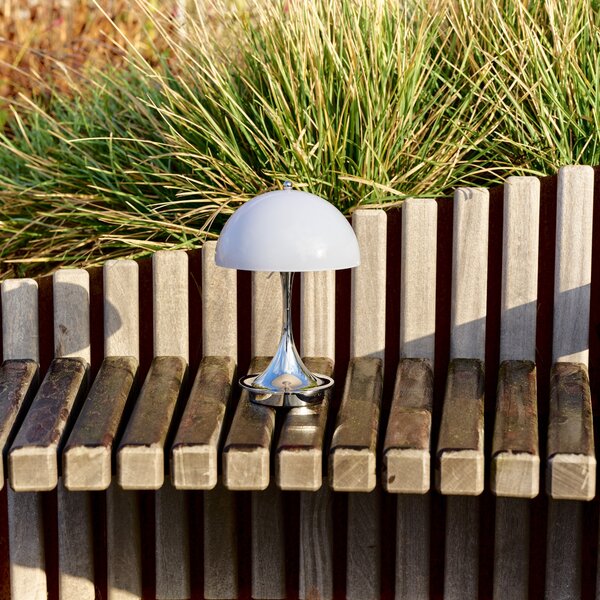 Prenosná lampa Panthella 160, Original Opal blue grey – Louis Poulsen