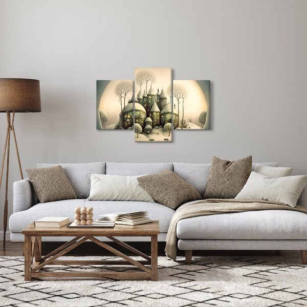 Obraz - Rozprávkové chalúpky (90x60 cm)