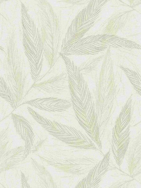 A.S. Création | Vliesová tapeta na stenu Hygge 3 79096-1 | 0,53 x 10,05 m | biela, krémová, metalická, zelená, šedá