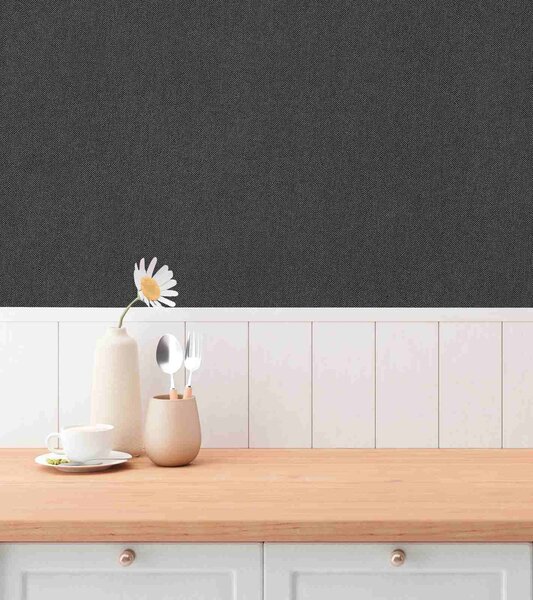 A.S. Création | Vliesová tapeta na stenu Hygge 3 79098-3 | 0,53 x 10,05 m | čierna, šedá