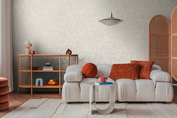 A.S. Création | Vliesová tapeta na stenu COSMO Living 79108-1 | 0,53 x 10,05 m | biela, metalická