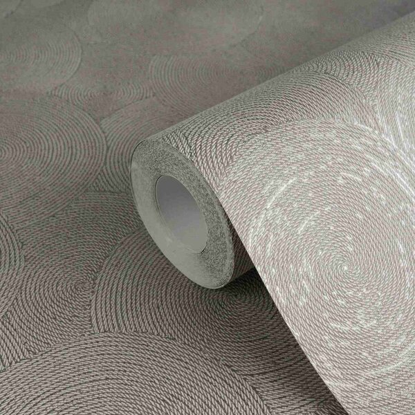 A.S. Création | Vliesová tapeta na stenu Hygge 3 79093-2 | 0,53 x 10,05 m | hnedá, krémová, metalická