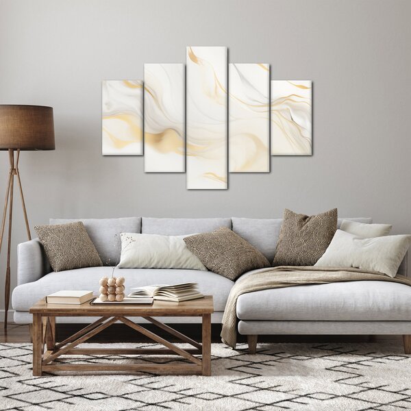 Obraz - Abstrakcia s dekorom (150x105 cm)
