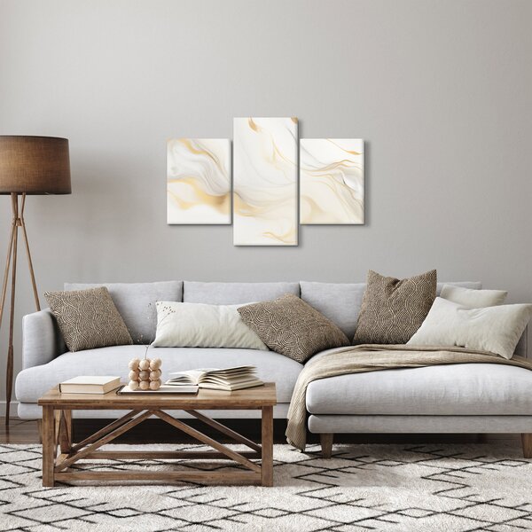 Obraz - Abstrakcia s dekorom (90x60 cm)