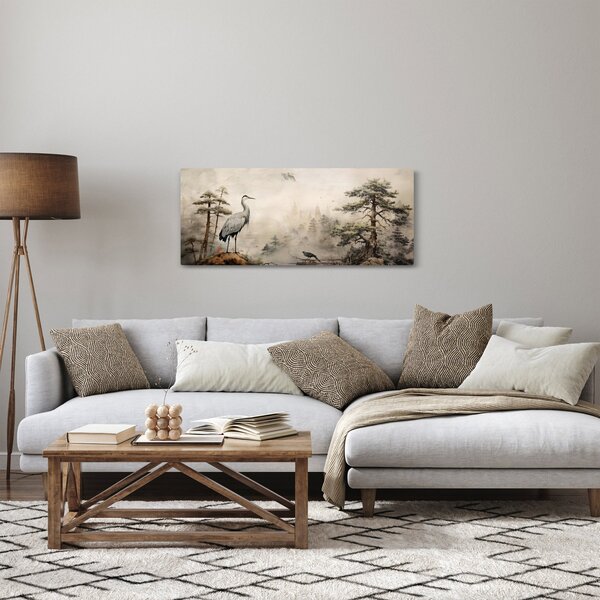 Obraz - Kreslená krajina (120x50 cm)
