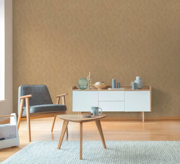 A.S. Création | Vliesová tapeta na stenu Hygge 3 79093-3 | 0,53 x 10,05 m | žltá, zlatá