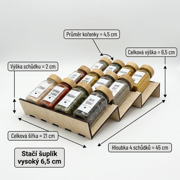 Usporadejto.cz Organizér na korenky do zásuvky, VASKY - NÍZKY (min. výška zásuvky 6,5cm) Cenové rozpätie: cena za 2ks