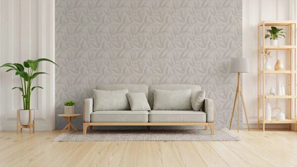 A.S. Création | Vliesová tapeta na stenu Hygge 3 79096-4 | 0,53 x 10,05 m | béžová, šedá, metalická